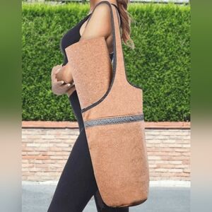 Stylish, Unused Cork Yoga Mat Bag
